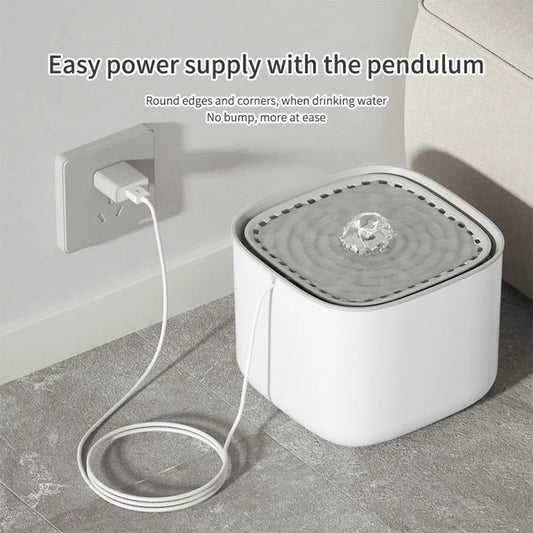 The Vela Hydro-Flow: 3L Auto-Recirculating Filter Fountain