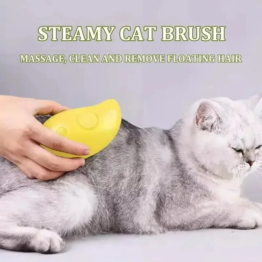 The Vela Steam-Groom: 3-in-1 Electric Pet Cleaning Brush