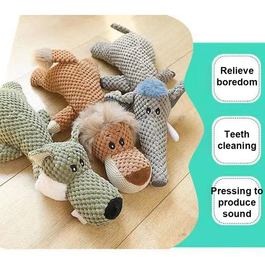 The Vela Plush-Pal: Sound-Interactive Bite Resistant Toy