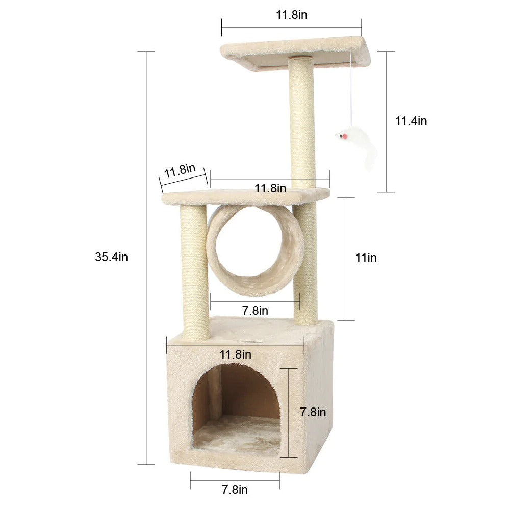 The Vela Sky-High Feline Retreat & Play Tower