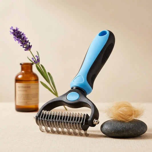The Vela Dual-Groom: Double-Sided Deshedding & Dematting Tool