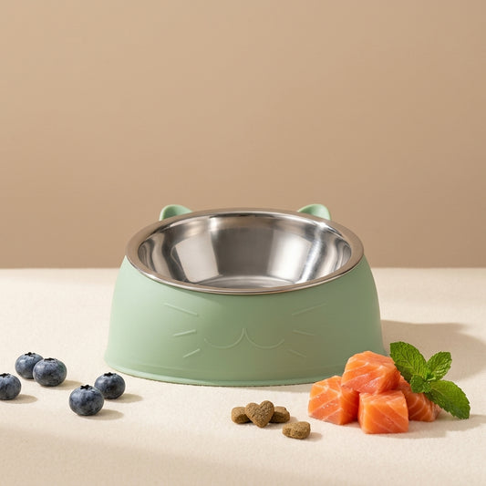 The Vela Tilt-Feed: Ergonomic Stainless Steel Inclined Bowl