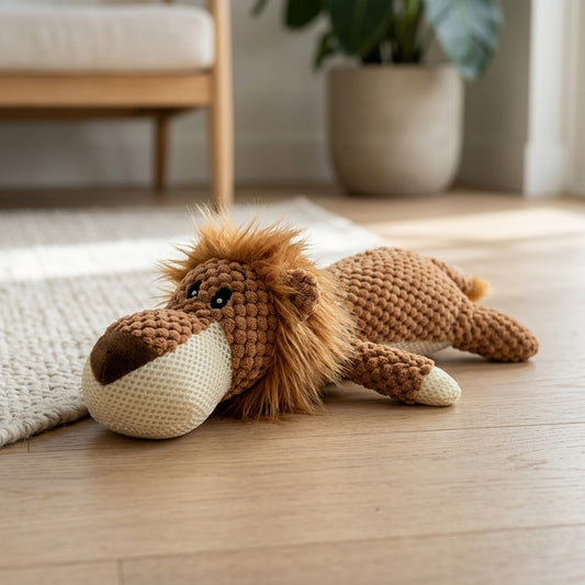 The Vela Plush-Pal: Sound-Interactive Bite Resistant Toy
