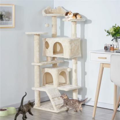 The Vela Vista: Multi-Level Sisal-Wrapped Cat Tower