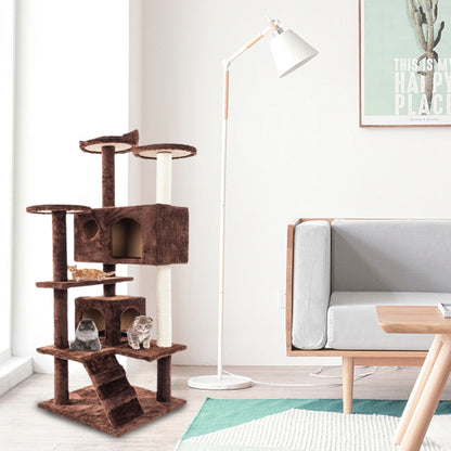 The Vela Vista: Multi-Level Sisal-Wrapped Cat Tower