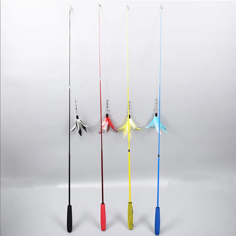 The Vela Flexi-Flirt: 3-Section Retractable Feather Wand