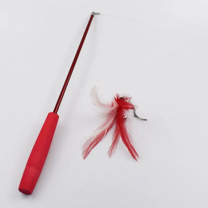 The Vela Flexi-Flirt: 3-Section Retractable Feather Wand