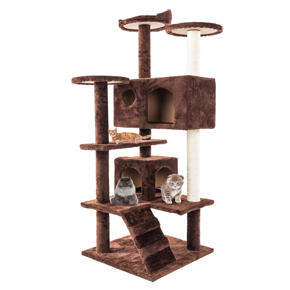 The Vela Vista: Multi-Level Sisal-Wrapped Cat Tower