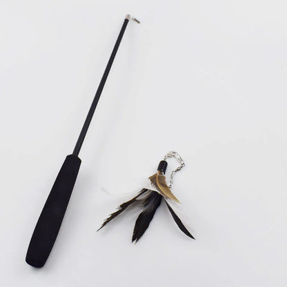 The Vela Flexi-Flirt: 3-Section Retractable Feather Wand