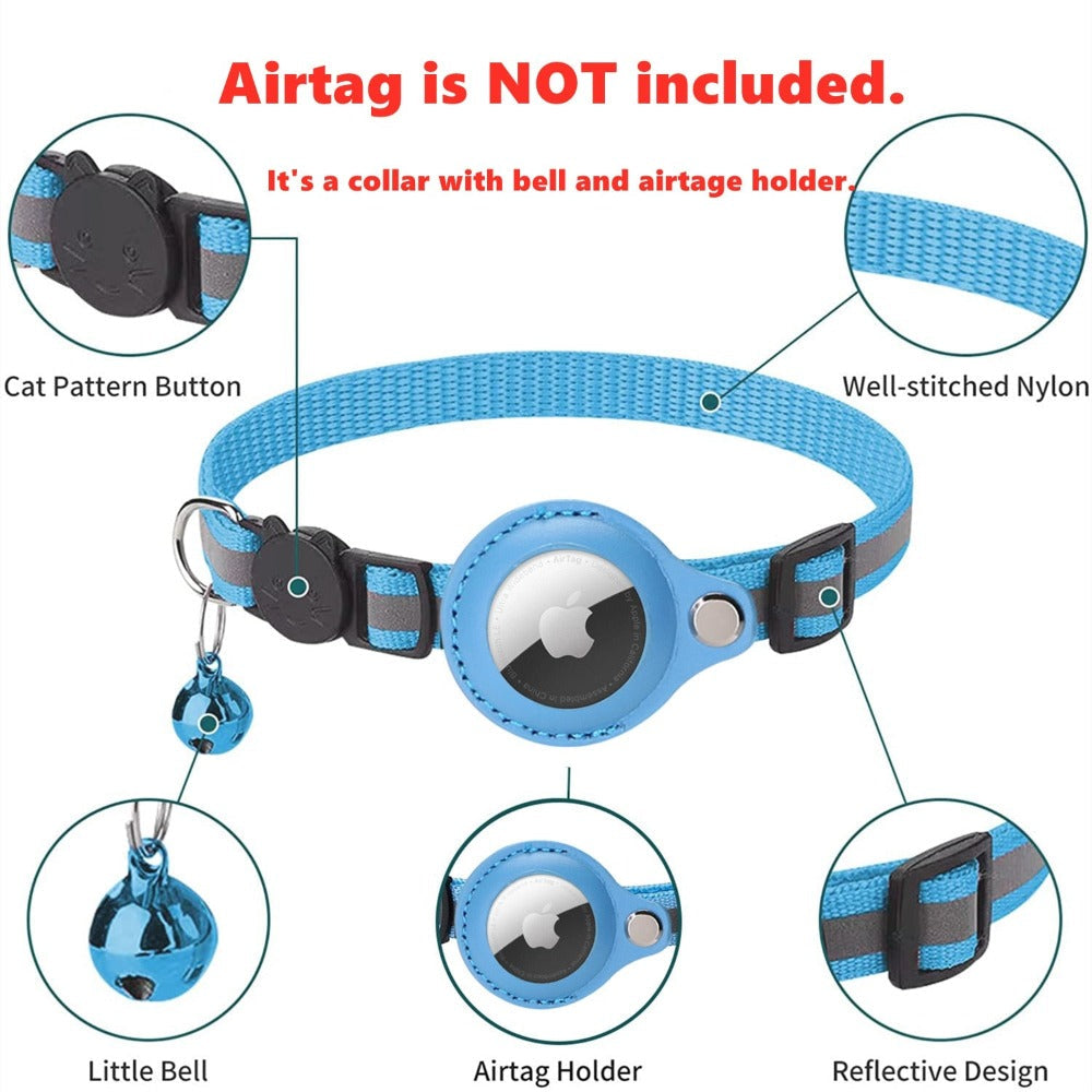 The Vela Guard-Glow: Reflective AirTag Case Collar