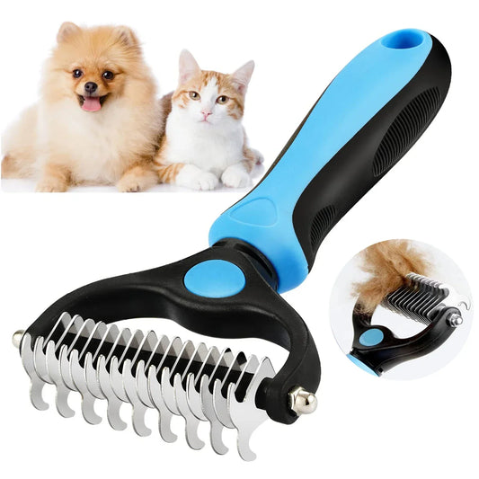 The Vela Dual-Groom: Double-Sided Deshedding & Dematting Tool