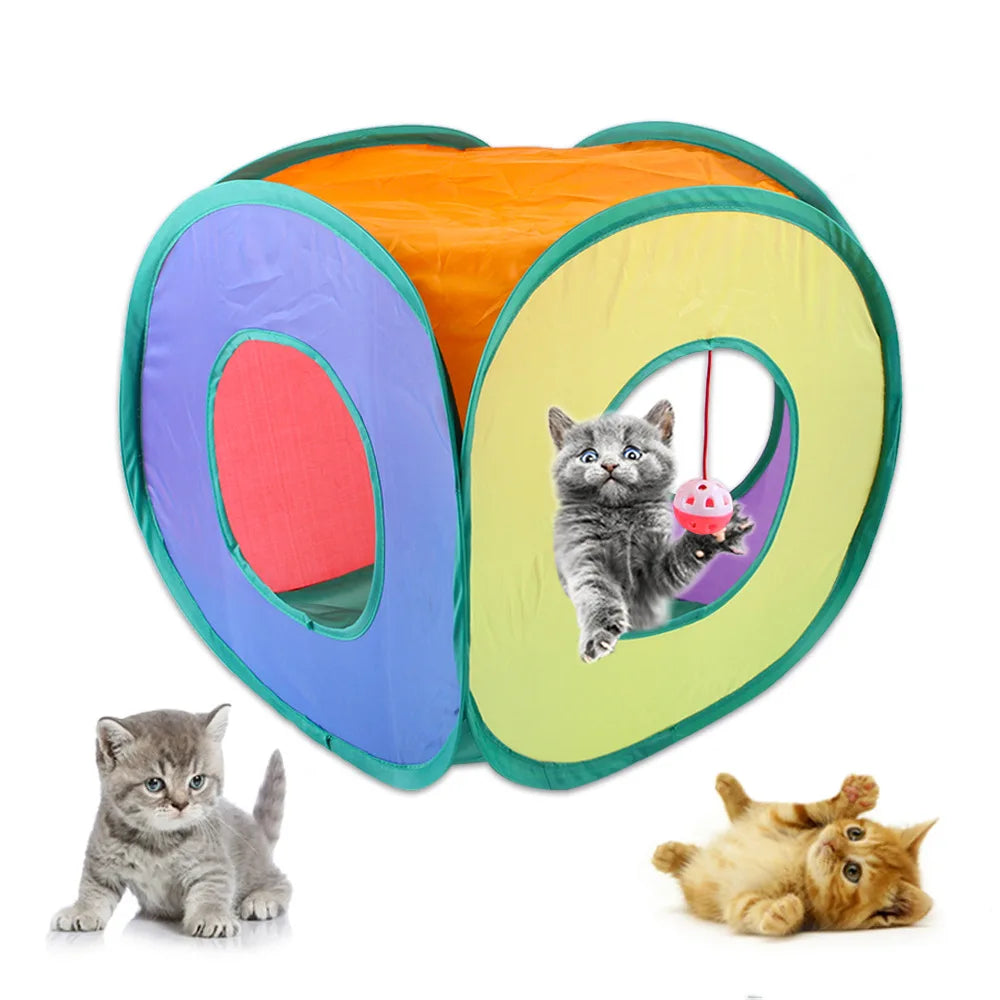 The Vela Prism-Play: Square Rainbow Pop-Up Tunnel