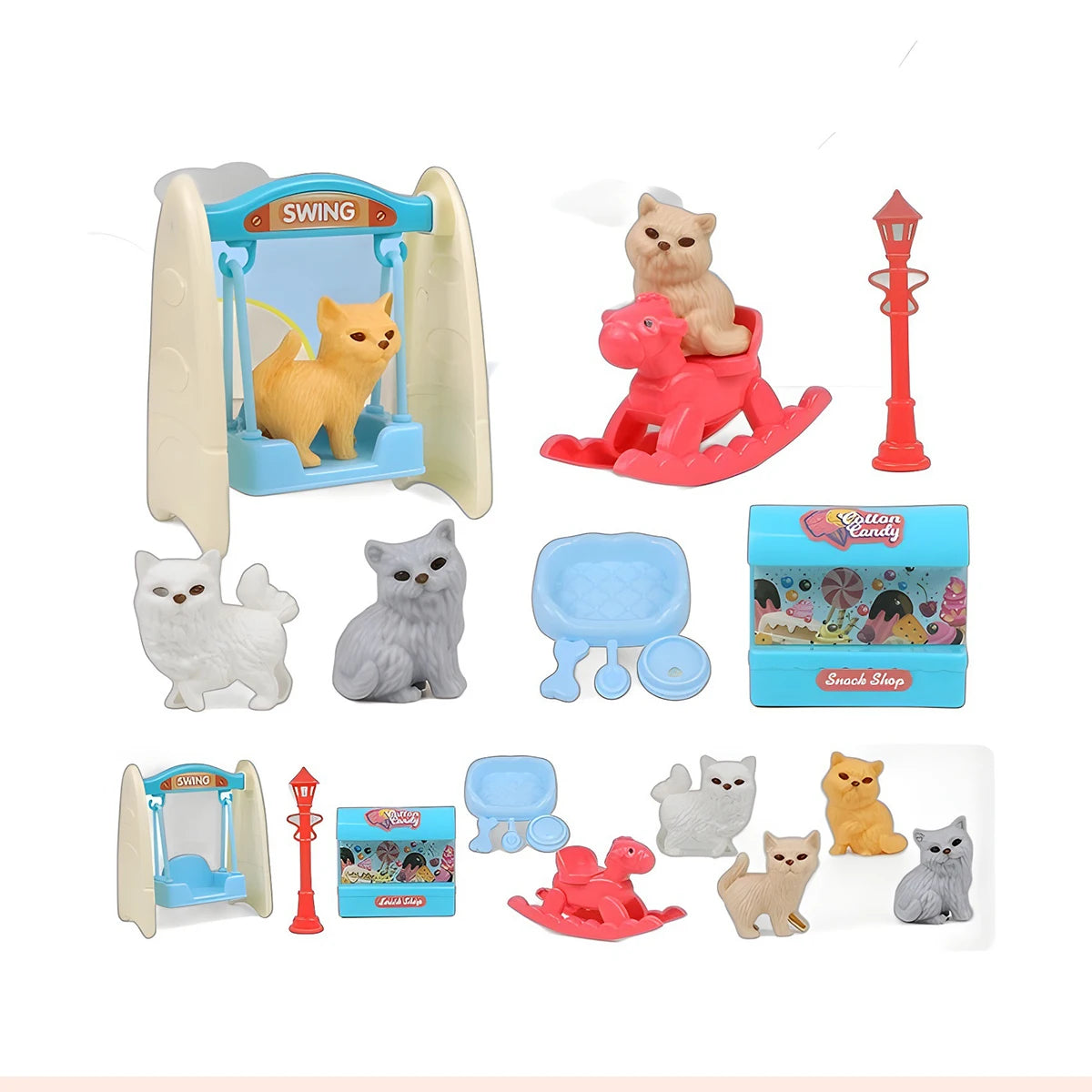 The Vela Family-Play: Deluxe Simulation Pet House Set