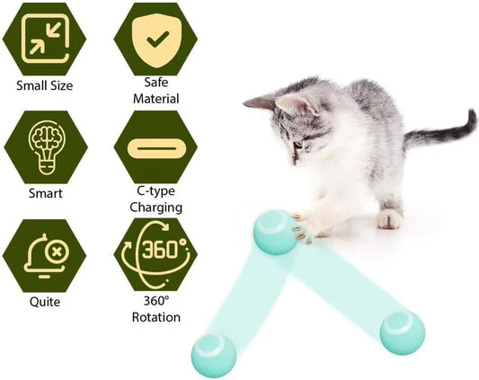 The Vela Orbit-Smart: Automatic Rolling Cat Ball