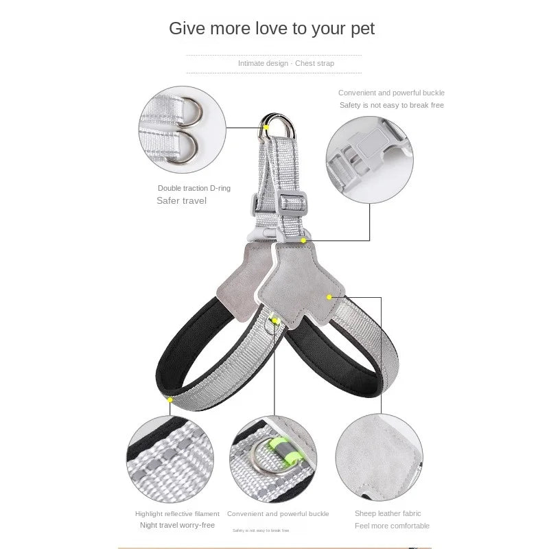 The Vela Night-Safe: Y-Shaped Reflective Safety Harness
