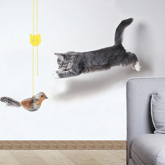 The Vela Sky-Swoop: Self-Adhesive Hanging Simulation Bird