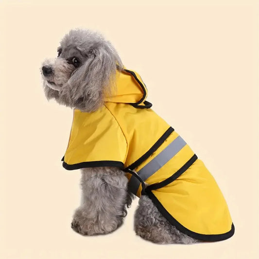 The Vela Storm-Shield: Adjustable Reflective Pet Raincoat