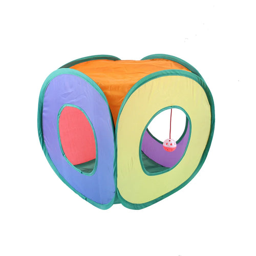 The Vela Prism-Play: Square Rainbow Pop-Up Tunnel