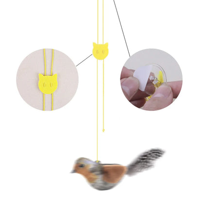 The Vela Sky-Swoop: Self-Adhesive Hanging Simulation Bird