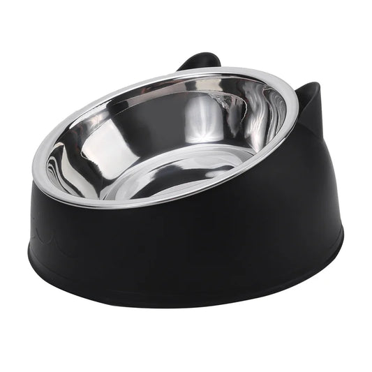 The Vela Tilt-Feed: Ergonomic Stainless Steel Inclined Bowl