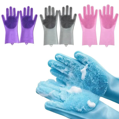 The Vela Magic-Grip: Food-Grade Silicone Cleaning & Grooming Gloves