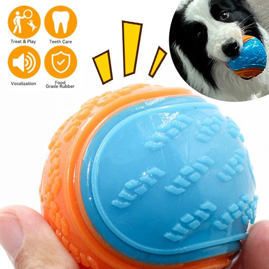The Vela Chewy-Bounce: Squeaky Dental Play Ball