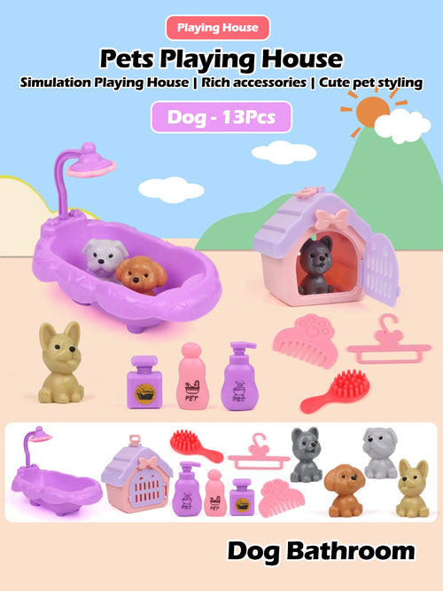 The Vela Family-Play: Deluxe Simulation Pet House Set
