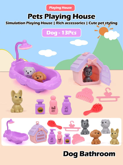 The Vela Family-Play: Deluxe Simulation Pet House Set