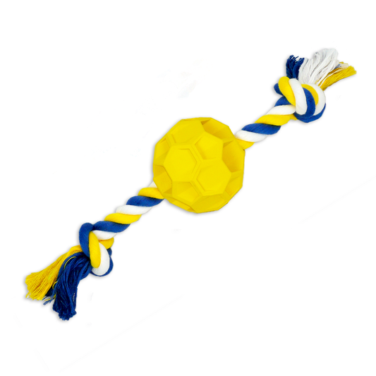 The Vela Dynamo: Indestructible Rope & Rubber Soccer Toy