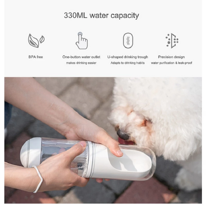 The Vela Hydro-Hike: Portable Filtered Pet Travel Bottle