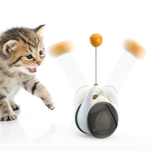 The Vela Balance-Bolt: 2-in-1 Tumbler & Turntable Cat Toy