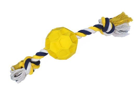 The Vela Dynamo: Indestructible Rope & Rubber Soccer Toy