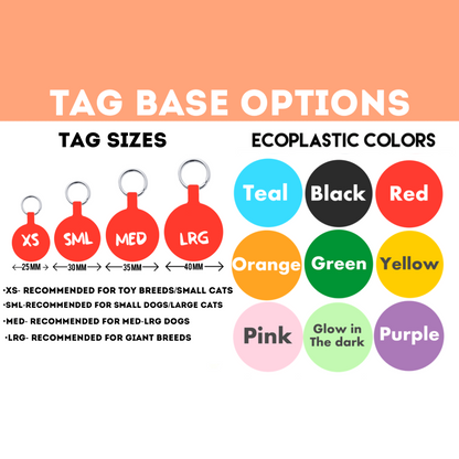 The Vela Vivid-ID: Ecoplastic Personalized Pet Tag