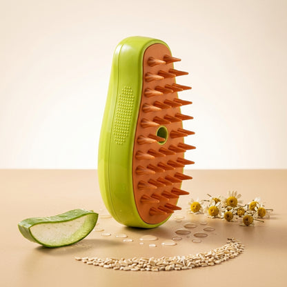 The Vela Steam-Groom: 3-in-1 Electric Pet Cleaning Brush
