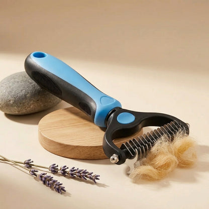 The Vela Dual-Groom: Double-Sided Deshedding & Dematting Tool