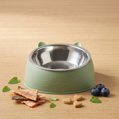 The Vela Tilt-Feed: Ergonomic Stainless Steel Inclined Bowl