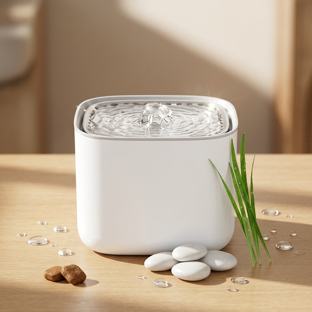 The Vela Hydro-Flow: 3L Auto-Recirculating Filter Fountain