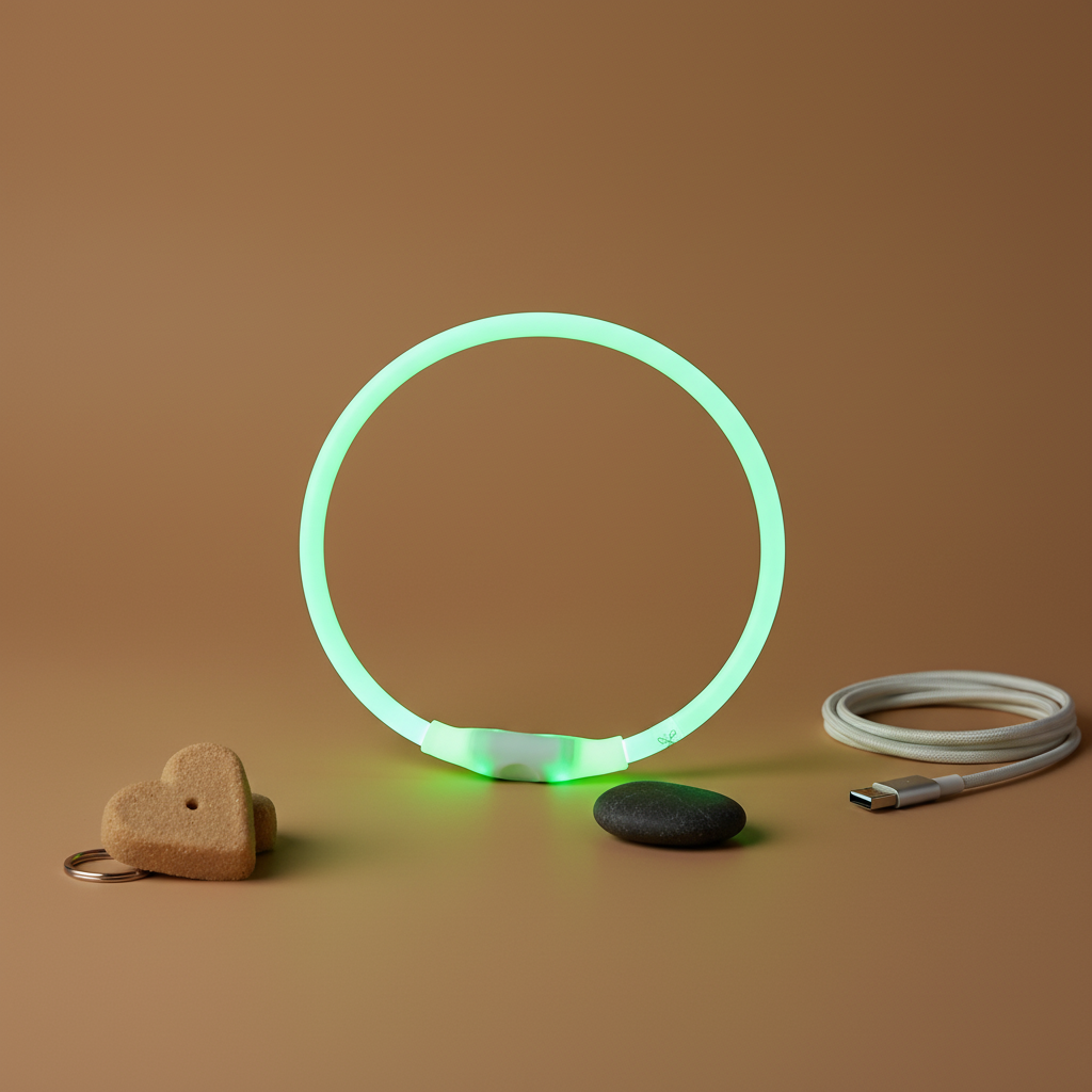 The Vela Glo-Neck: USB Rechargeable LED Safety Collar