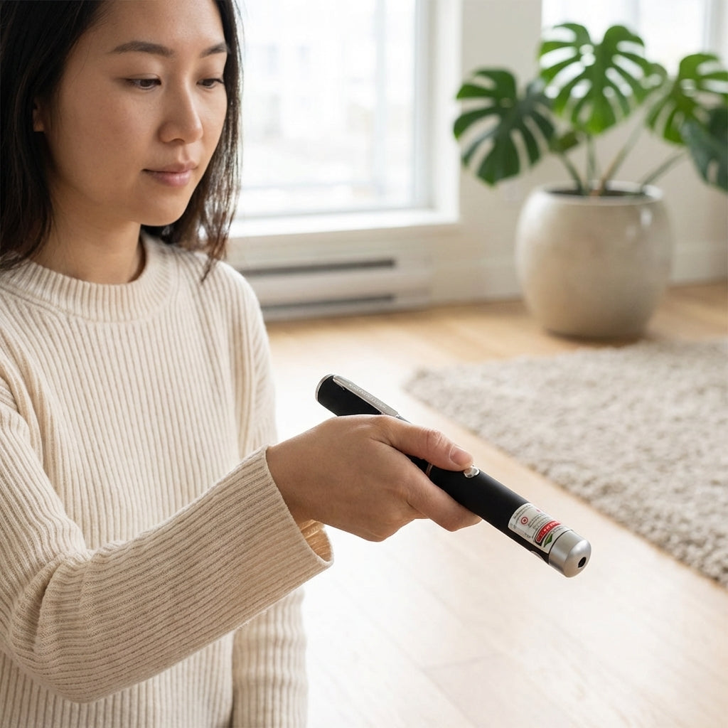 The Vela Beam-Chase: 2-in-1 LED Laser Pointer & Flashlight