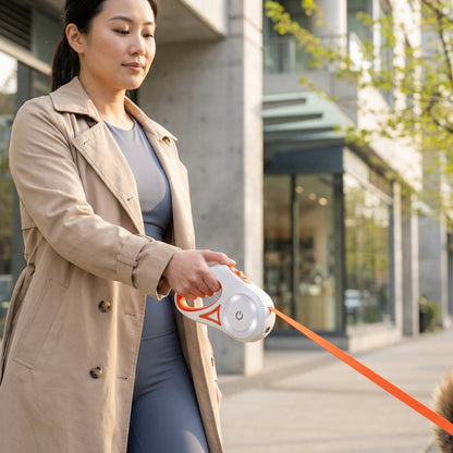 The Vela Glo-Glide: Automatic Retractable Lighting Leash