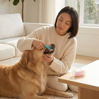 The Vela Pure-Smile: Soft Silicone Finger Toothbrush