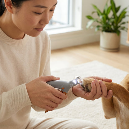 The Vela Glo-Trim: Precision LED Pet Nail Clipper