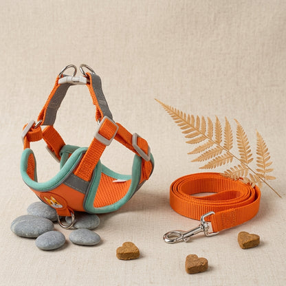 The Vela Suede-Soft: Reflective Multi-Adjustable Harness Set