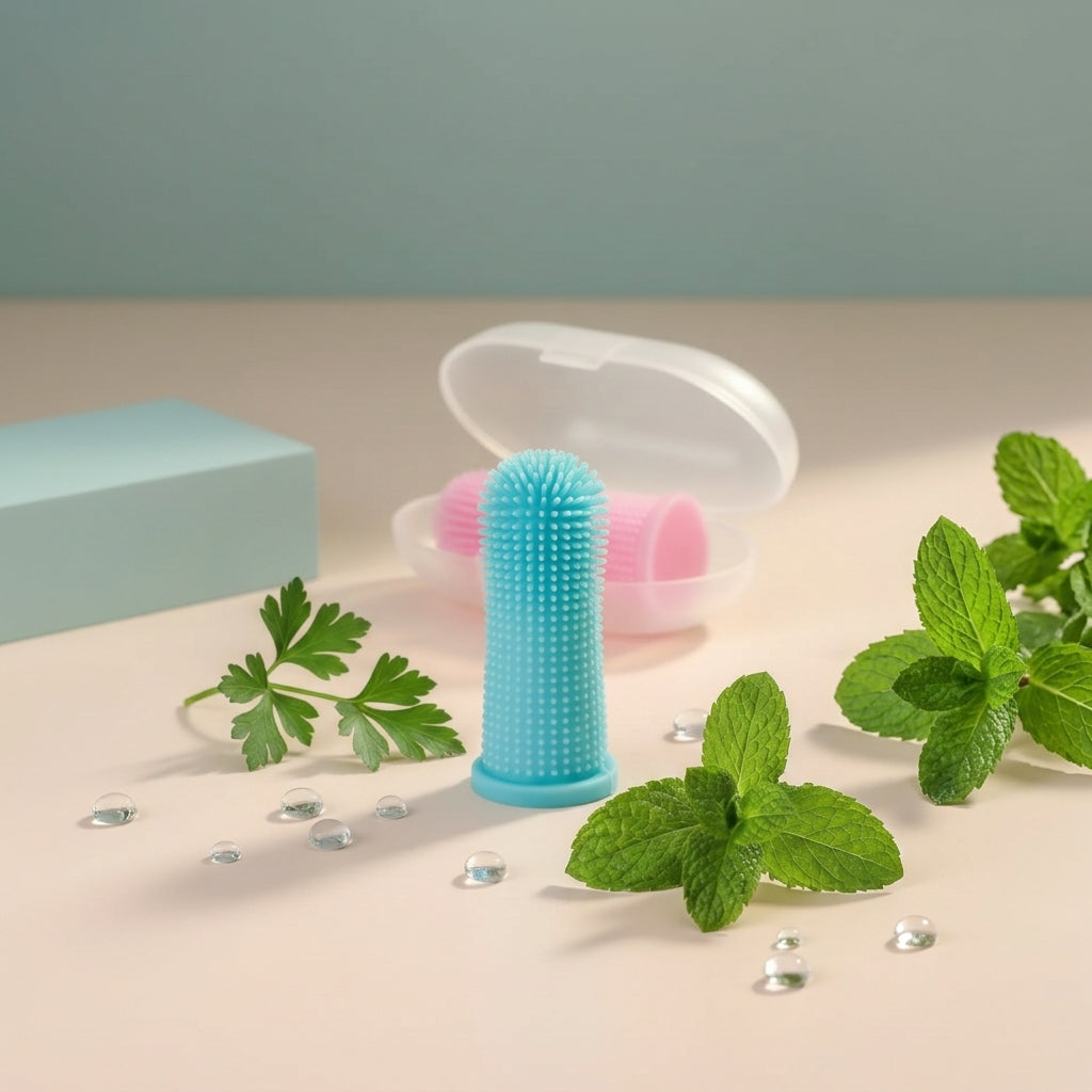 The Vela Pure-Smile: Soft Silicone Finger Toothbrush