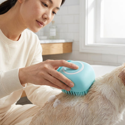 The Vela Scrub-Soothe: 2-in-1 Silicone Massaging Bath Brush