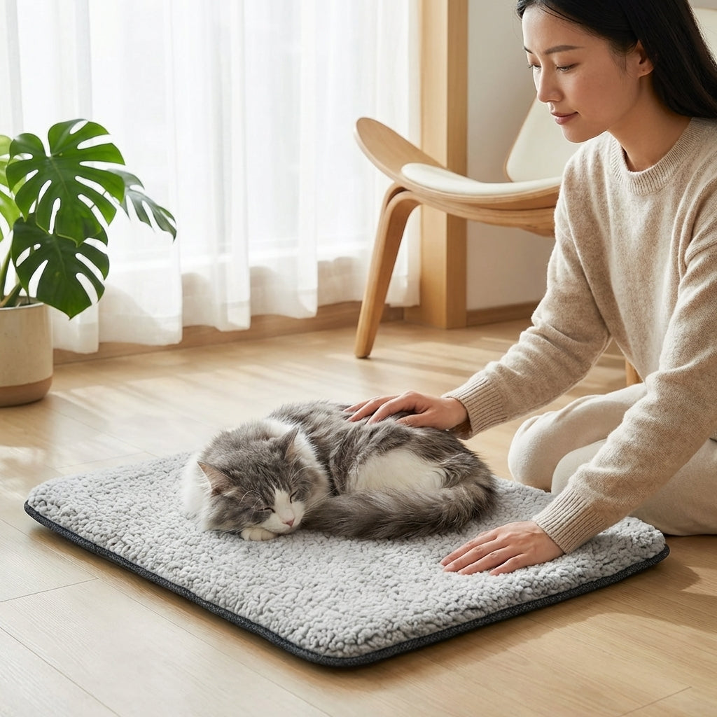 The Vela Thermal-Tuck: Self-Heating Pet Cushion