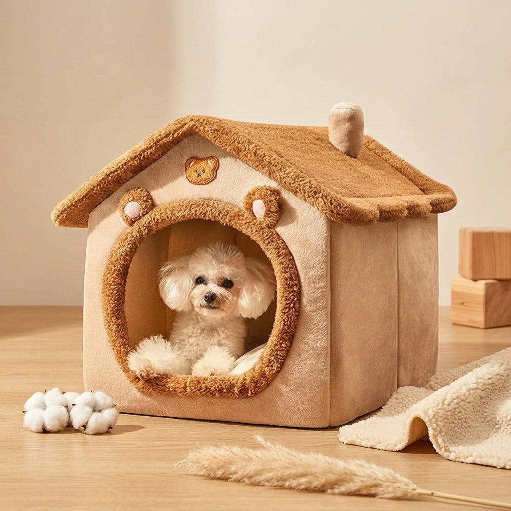 The Vela Slumber-Shack: All-Season Plush Pet House