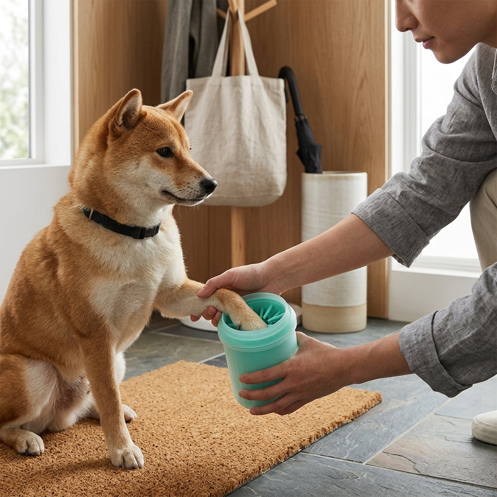 The Vela Paw-Purify: Portable Silicone Foot Washing Cup