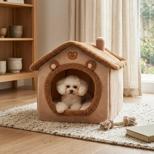 The Vela Slumber-Shack: All-Season Plush Pet House