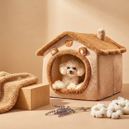 The Vela Slumber-Shack: All-Season Plush Pet House